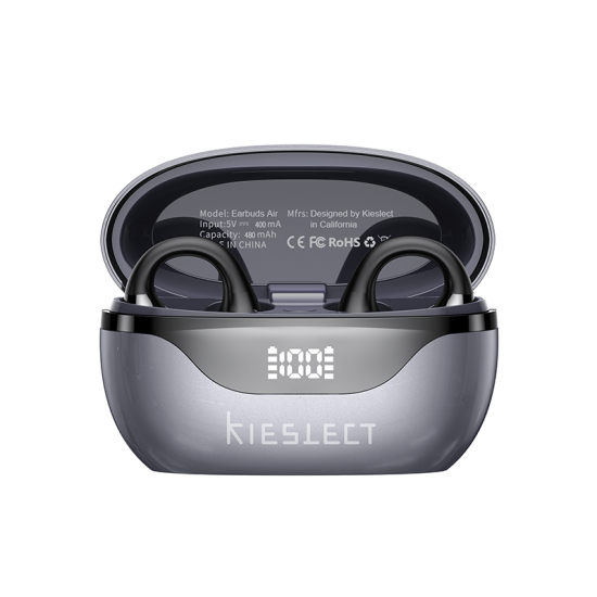 Kieslect Earbuds Open AI 藍牙翻譯耳機-黑